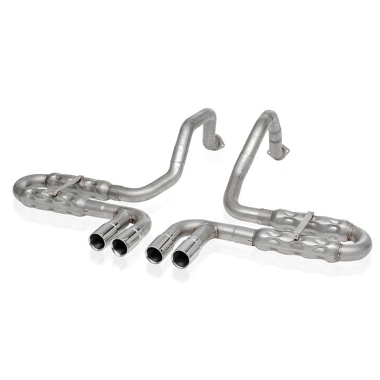 Stainless Works 1997-04 Corvette C5 2-1/2in Axle Back Quad Rolled Edge Tips - VC5CHAM