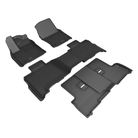 3D MAXpider 2023 Toyota Sequoia Kagu 1st 2nd 3rd Row - Set (Black) - L1TY30301509