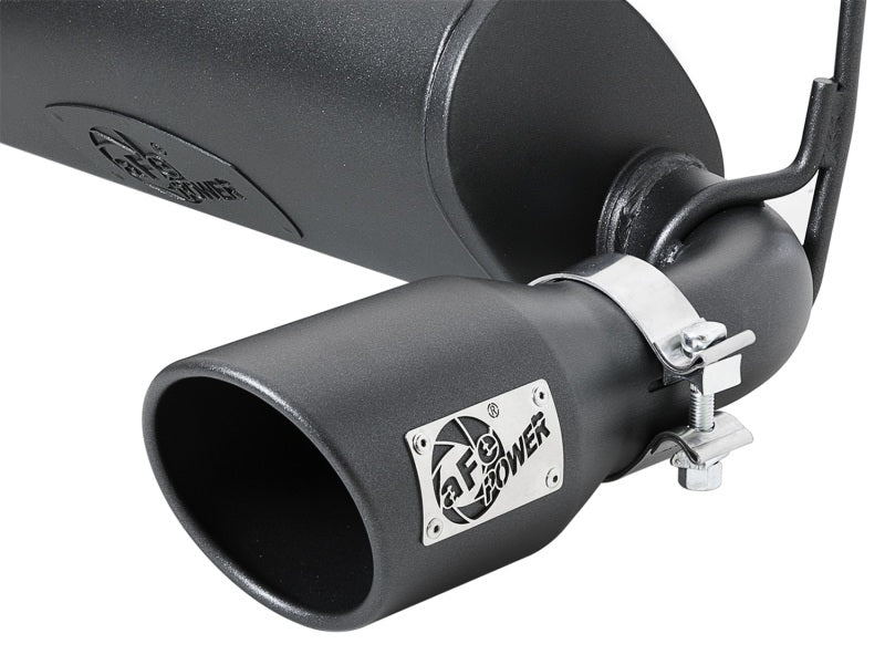 aFe Rebel Series 2.5in 409 SS Cat-Back Exhaust System w/ Black Tips Jeep Wrangler (JL) 2018 V6 3.6L - 49-48066-B