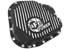 Load image into Gallery viewer, aFe POWER Pro Series Rear Diff Cover Black w/ Machined Fins Ford F-250/350 23-26 (Sterling 11.6) - 46-71490B