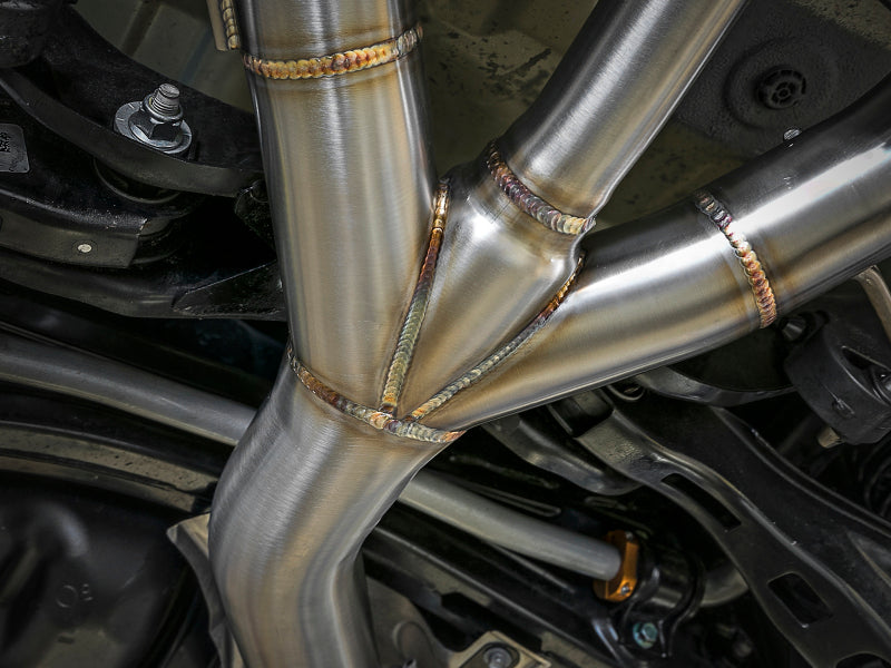 aFe Takeda 3in 304 SS Cat-Back Exhaust w/ Tri-Polished Tips 17-18 Honda Civic Type R L4 2.0L (t) - 49-36623-P
