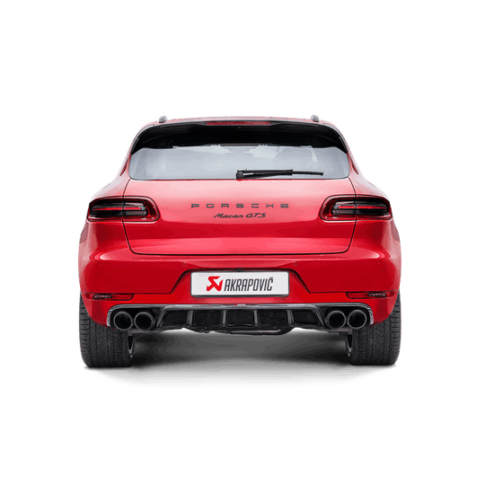 Akrapovic 2014 Porsche Macan Turbo (95B) Evolution Line Cat Back (Titanium) w/ Carbon Fiber Tips - S-PO/TI/7H