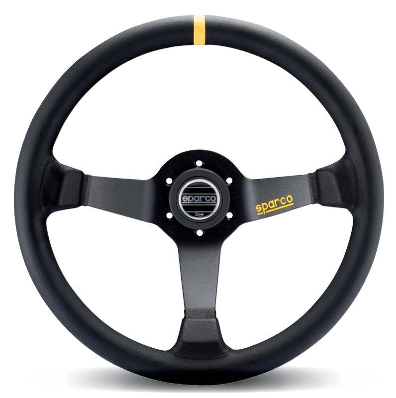 Sparco Steering Wheel 345 Leather Black - 015R345MLN