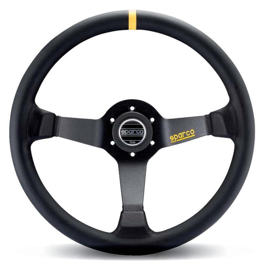 Sparco Steering Wheel 345 Leather Black - 015R345MLN
