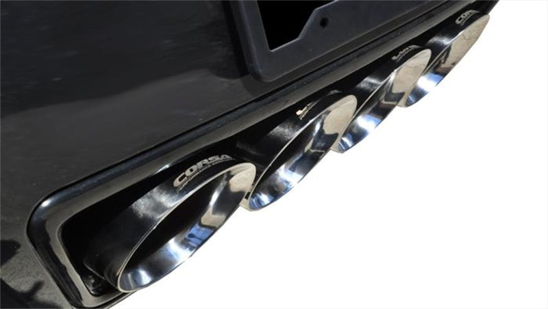Corsa 2014-2019 Corvette C7 Coupe 6.2L V8 AT/MT 2.75in Valve-Back Dual Rear Exit Polished Sport Exht - 14764