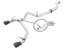 Load image into Gallery viewer, AWE Tuning 2021+ Ford Bronco 0FG Dual Rear Exit Exhaust w/Diamond Black Tips &amp; Bash Guard - 3015-33456