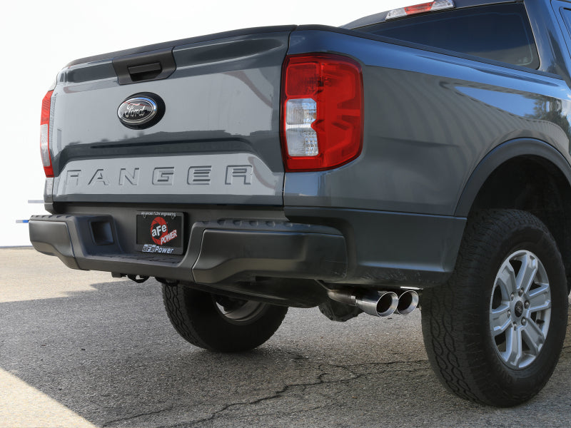 aFe 2024+ Ford Ranger L4-2.3L (t) Vulcan Series 2.5in to 3in Cat-Back Exhaust w/ Polished Tip - 49-33148-P