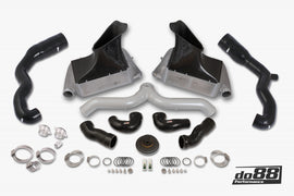 do88 07-09 Porsche 911 Turbo/GT2 (997.1) BigPack Intercooler Kit w/Silver Pipe + Inlets - BIG-140SI-76
