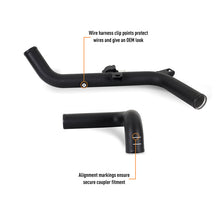 Load image into Gallery viewer, Mishimoto 2021+ Ford Bronco 2.7L High-Mount Intercooler Pipe Upgrade Kit - Wrinkle Black - MMICP-BR27-21UHBK