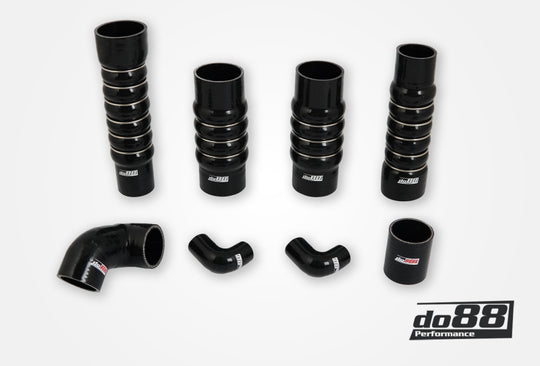 do88 00-02 Audi RS4 Quattro 2.7L BiTurbo (B5) Pressure Hoses - Black - DO88-KIT224S