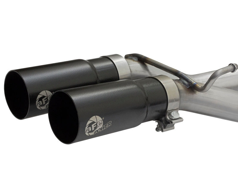 aFe Rebel Exhausts Cat-Back SS Ford F-150 04-08 V8 4.6/5.4L w/ Black Tips - 49-43079-B