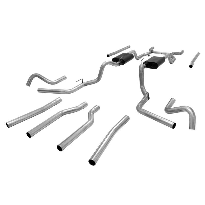 Flowmaster 67-72 GM C10/C15 American Thunder SS Crossmember-Back Exhaust System - 817654