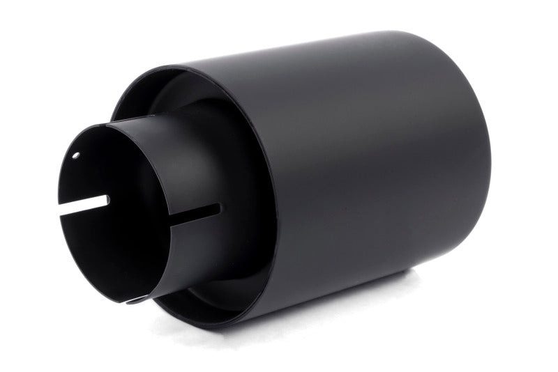 Dinan Double-Walled 4in Clamp-On Exhaust Tip - Black - 4in Outlet / 2.75in Inlet - D663-0556-BOX