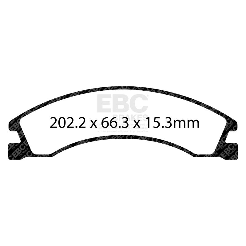 EBC 08+ Ford Econoline E150 4.6 Yellowstuff Rear Brake Pads - DP43005R