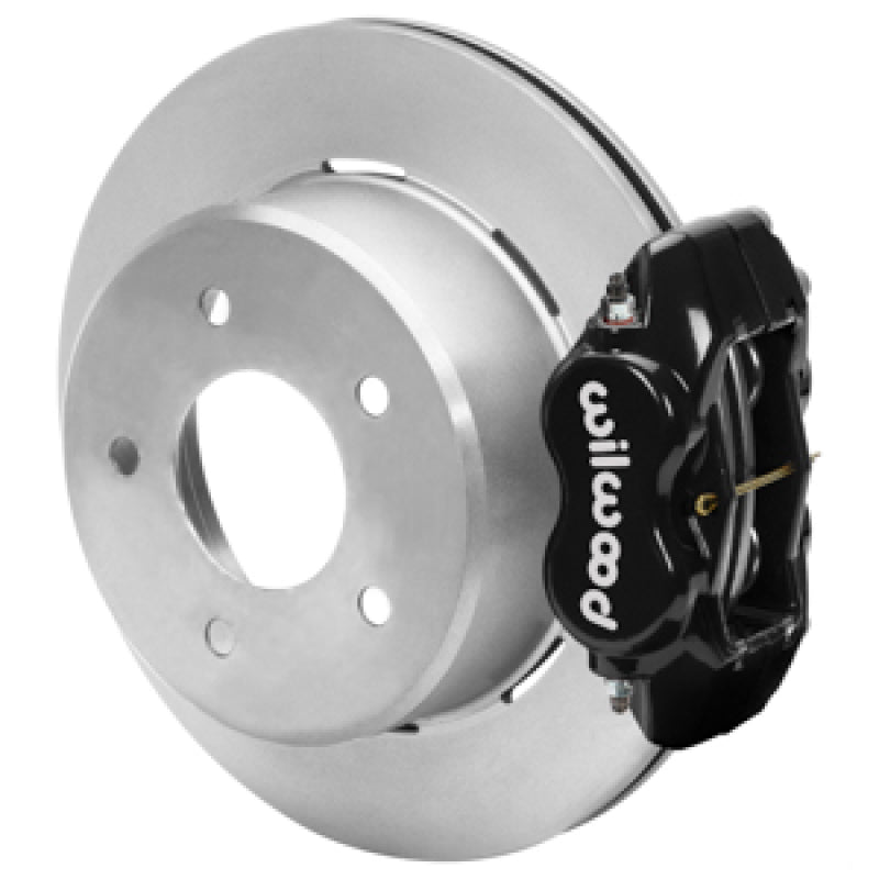Wilwood 88-98 Chevy Silverado Forged Dynalite 12.19x0.81 Plain Rear Drum to Disc Conv. - Black - 140-17541