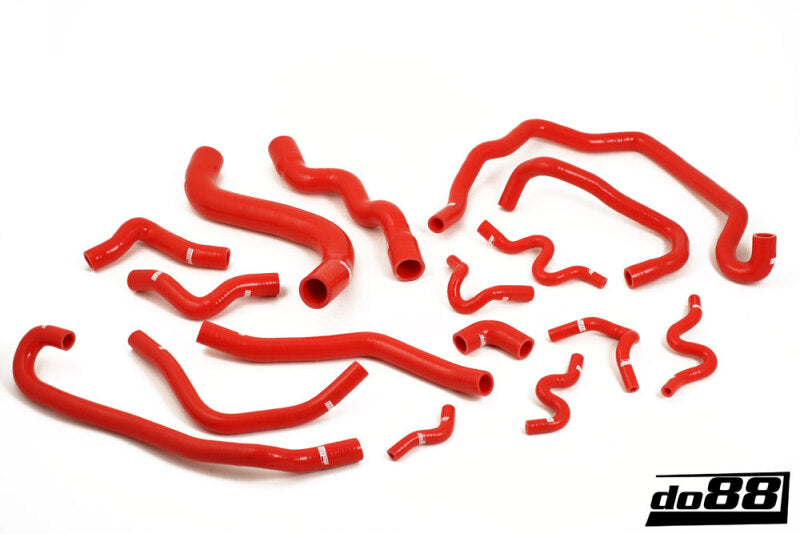 do88 SAAB 9-3 2.8t V6 2006- Coolant Hoses Red - DO88-KIT98R