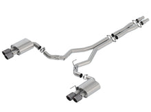 Load image into Gallery viewer, Borla 18-19 Ford Mustang GT 5.0L Coupe w/o Valves ATAK 3in Cat-Back Exhaust-Blk Carbon Fiber Tips - 140746CFBA