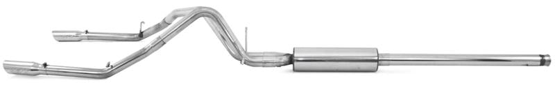 MBRP 14 Chevy/GMC 1500 Silverado/Sierra 4.3L V6/5.3L V8 Dual Split Rear T409 3in Cat Back Exhaust - S5084409