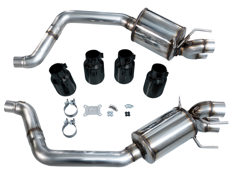 AWE Tuning 05-07 C6 Chevrolet Corvette 6.0L Touring Edition Axle-Back Exhaust w/ Diamond Black Tips - 3015-43660
