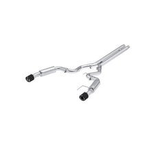 Load image into Gallery viewer, MBRP 2024 Ford Mustang GT S650, 5.0L Cat-Back Dual Split Rear with Carbon Fiber Tips, Race Version - S72533CF