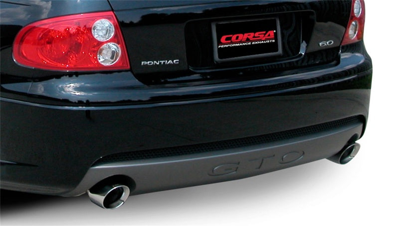 Corsa 2005-2006 Pontiac GTO 6.0L V8 2.5in Sport Cat-Back + XPipe Exhaust Polished Tips - 14189