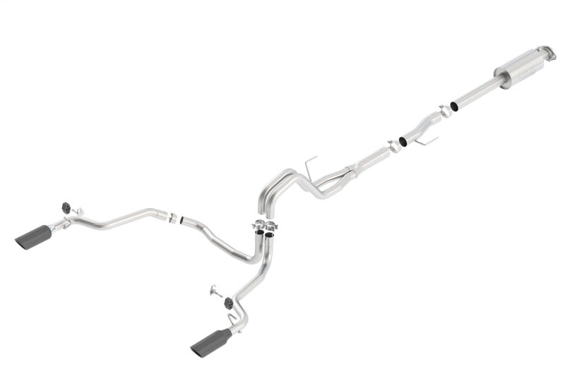 Borla 15-16 Ford F150 3.5L EcoBoost Ext. Cab Black Chrome CB Exhaust ATAK Single Split Rear Exit - 140616BC