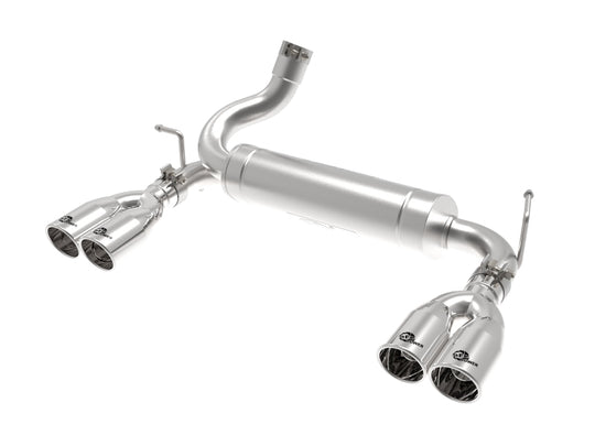 aFe Vulcan Series 2.5in 304 SS Axle-Back Exhaust Polished 07-18 Jeep Wrangler (JK) V6-3.6/3.8L - 49-38086-P