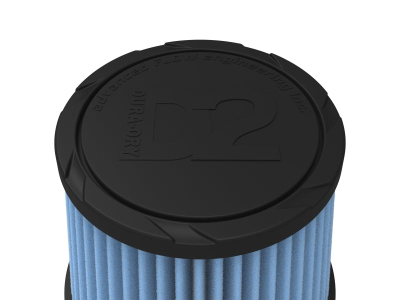 aFe POWER Universal Clamp-On Air Filter w/ D2 Dura-Dry Media - 3in F x 6in B x 4-3/4in T x 5in H - 21-30016V