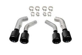 Corsa 2016-2024 Chevrolet Camaro SS / ZL1 Black Carbon Fiber 4.5in Twin Tip Kit