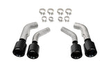 Corsa 2016-2024 Chevrolet Camaro SS / ZL1 Black Carbon Fiber 4.5in Twin Tip Kit