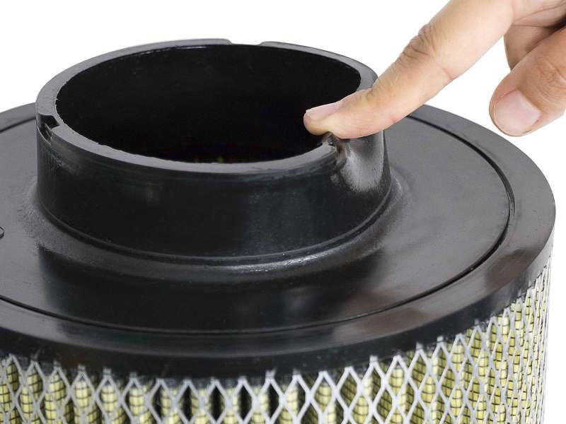 aFe Magnum FLOW Universal Air Filter w/ Pro Guard 7 Media 4in F x 8-1/2in B x 8-1/2in T x 11in H - 72-90097