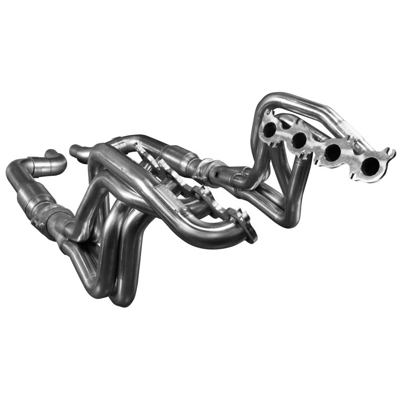Kooks 15-24 Ford Mustang GT/Dark Horse V8 5.0L 1-7/8in SS Headers w/ GREEN Catted Connection Pipe - 1151H432