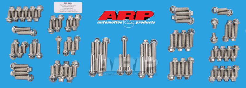 ARP BB Ford FE Series SS Hex Accessory Kit - 555-9602