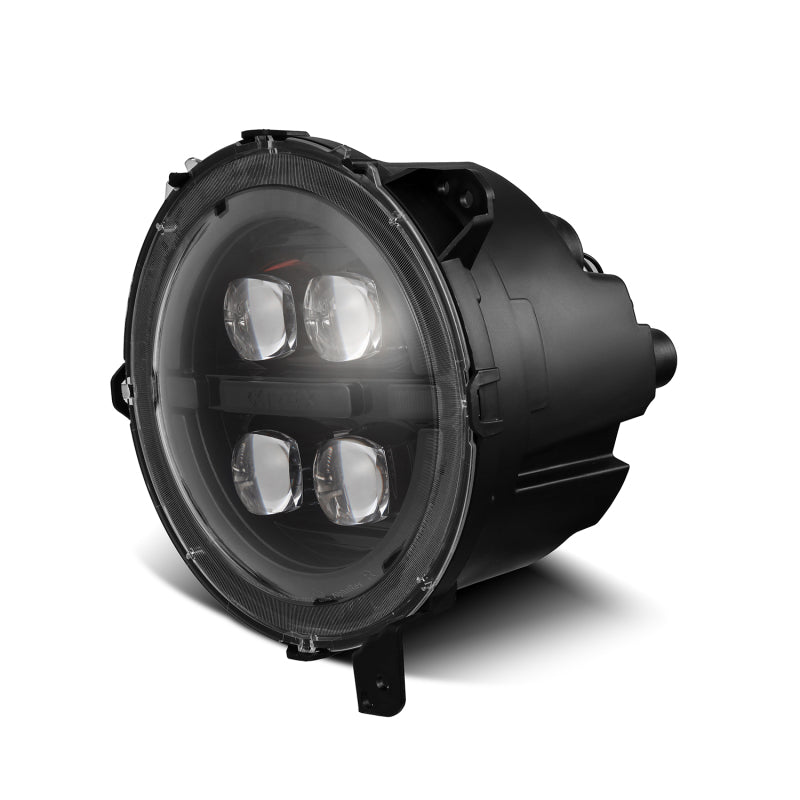 AlphaRex 18-23 Jeep Wrangler JL/Gladiator JT LED Proj Headlights Alpha-Blk w/ Activ Light/Seq Signal - 880867