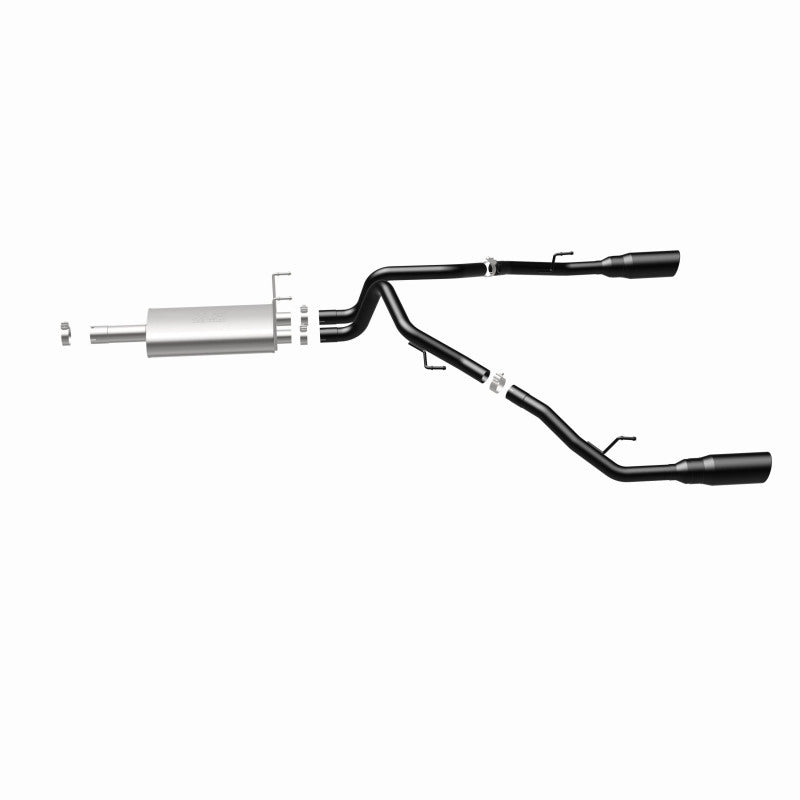 Magnaflow 09-15 Dodge Ram 1500 V8 Dual Spilt Rear Exit Black Stainless C/B Perf Exhaust - 15363