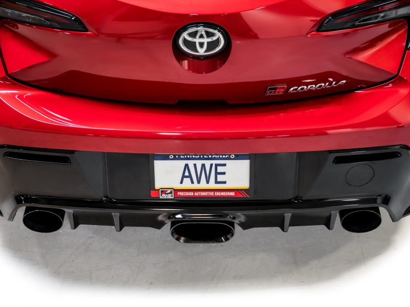 AWE Tuning 2023+ Toyota GR Corolla Touring Edition Exhaust - Diamond Black Tips - 3015-53472