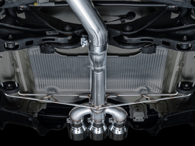 AWE Tuning 2024 Acura Integra Type S DE5 FWD Track Edition Exhaust w/ Triple Chrome Silver Tips - 3020-52335