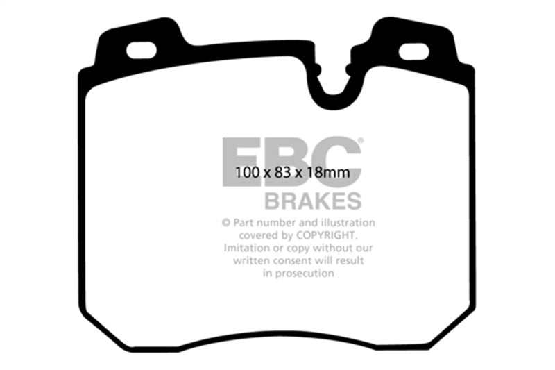 EBC 90-95 BMW 750iL 5.0 (E32) Yellowstuff Front Brake Pads - DP4886R