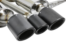 Load image into Gallery viewer, aFe POWER Takeda 2-1/2in to 2-1/4in 304SS Catback Dual-Exit Exhaust 17+ Honda Civic Type R w/CF Tips - 49-36616-C