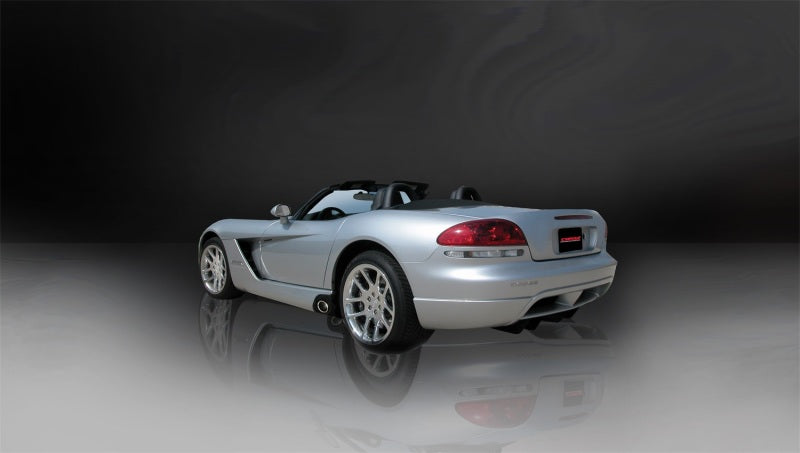 Corsa 2003-06 Dodge Viper 8.3L Polished Sport Cat-Back Exhaust (3in Inlet for Use w/ Hi-Flow Conv.) - 14174