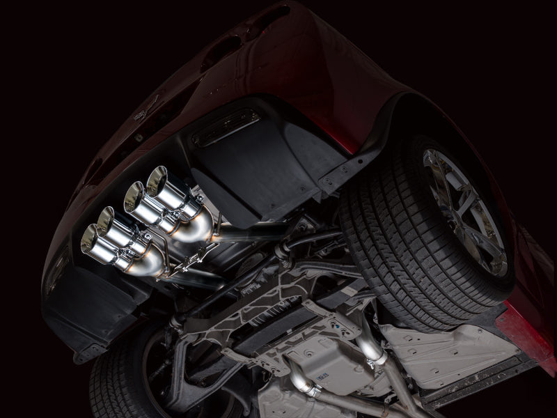 AWE Tuning 09-13 Chevrolet Corvette 6.2L Track Edition Axle-Back Exhaust w/ Chrome Silver Tips - 3020-42662