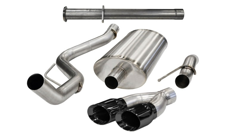 Corsa 2011-2014 Ford F-150 Raptor 6.2L V8 133in Wheelbase Black Xtreme Cat-Back Exhaust - 14759BLK