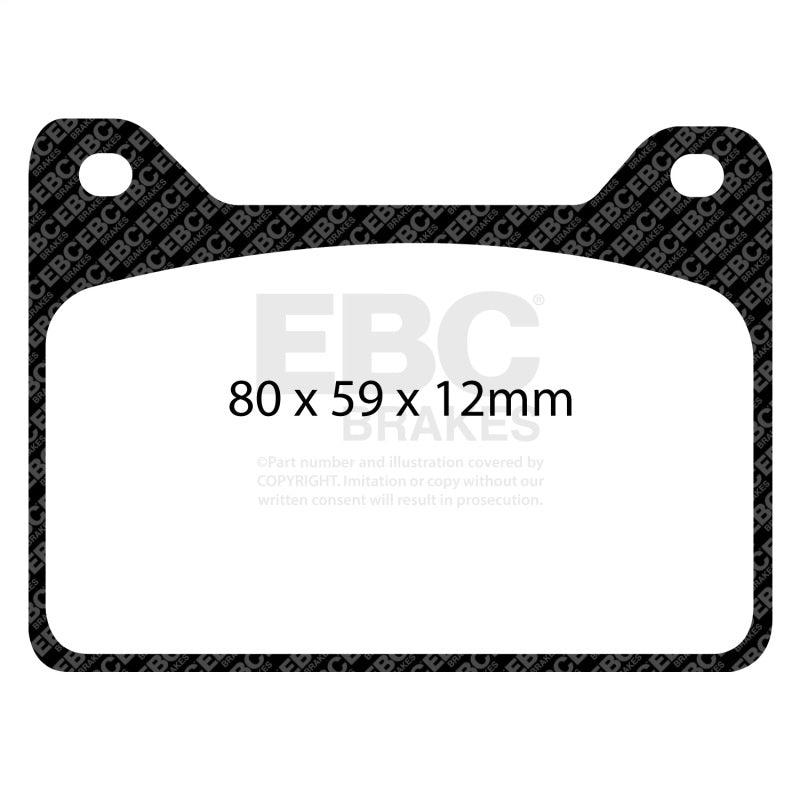 EBC Racing Brakeman F4 Tornado Calipers RP-X Brake Pads - DP8057RPX