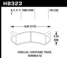 Load image into Gallery viewer, Hawk Chevy / GMC Truck / Hummer LTS Street Rear Brake Pads - HB323Y.724