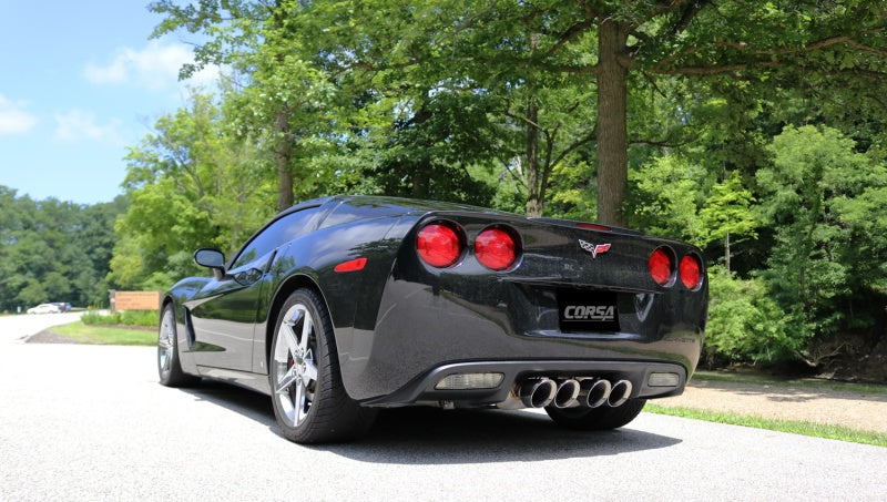 Corsa 2009-2013 Chevrolet Corvette (C6) 6.2L Polished Xtreme Axle-Back Exhaust w/4.5in Tips - 21012