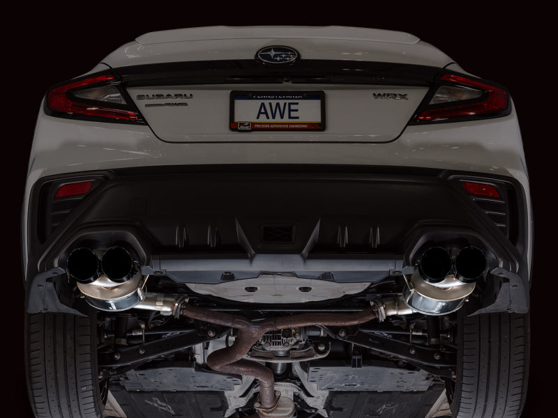 AWE Tuning 22-25 Subaru VB WRX Touring Edition Axle-Back Exhaust - Diamond Black Tips - 3015-43424