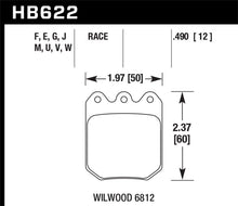 Load image into Gallery viewer, Hawk Wilwood DLS 6812 DTC-70 Brake Pads - HB622U.490