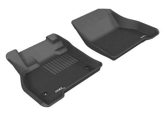 3D MAXpider 2011-2012 Nissan Leaf Kagu 1st Row Floormat - Black - L1NS04911509