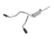 Load image into Gallery viewer, aFe Gemini XV 3in 304 SS Cat-Back Exhaust w/ Cutout 14-19 GM Trucks 4.3L/5.3L w/ Black Tips - 49-34132-B