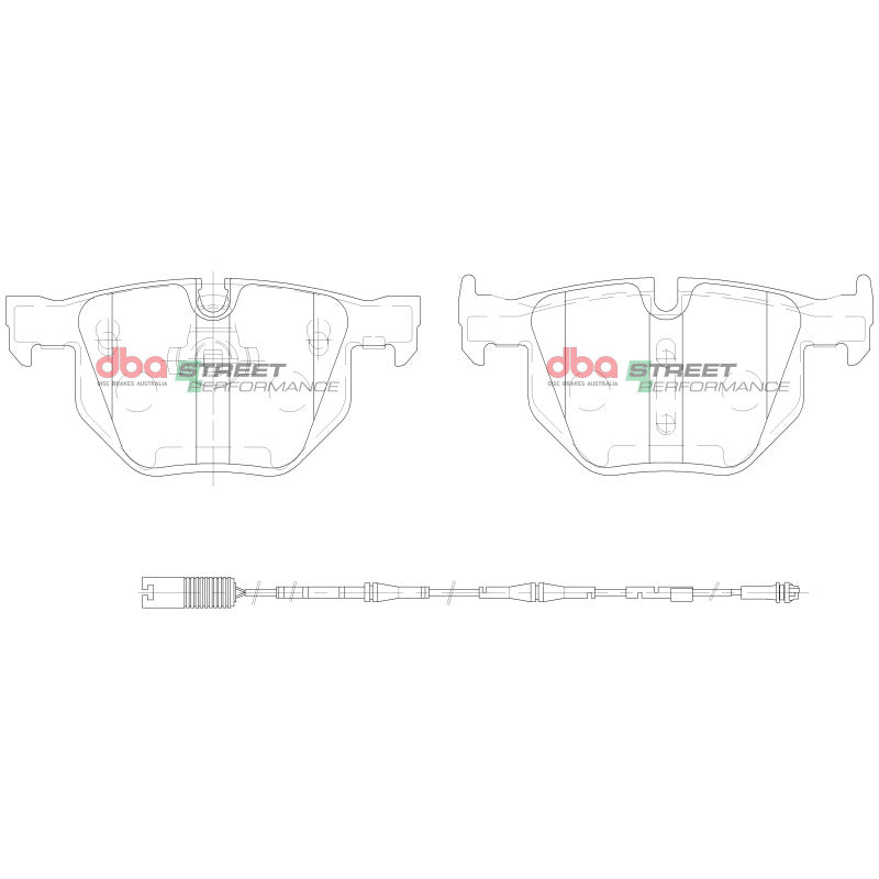 DBA 07-10 BMW X5 xDrive30i 3.0i Rear SP Performance Brake Pads - DB1694SP